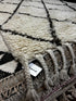 Marco Moroccan Style White and Brown Handwoven Durrie Rug 5x8 | Banana Manor Rug Company