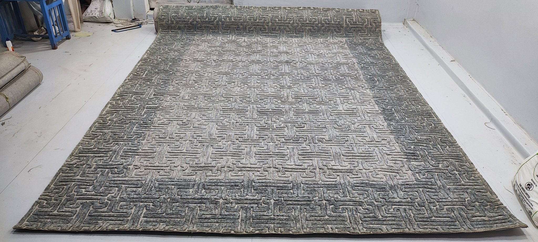 Marcy Hand-Tufted Light Green Jacquard (Multiple Sizes) | Banana Manor Rug Factory Outlet