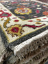 Mari 2.6x11.6 Hand-Knotted Dark Grey & Ivory Oushak | Banana Manor Rug Factory Outlet