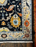 Marie Vinck 4x6 Blue and Beige Hand-Knotted Oushak Rug | Banana Manor Rug Company