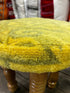 Mariene 14x14x17 Wooden Upholstered Stool | Banana Manor Rug Factory Outlet