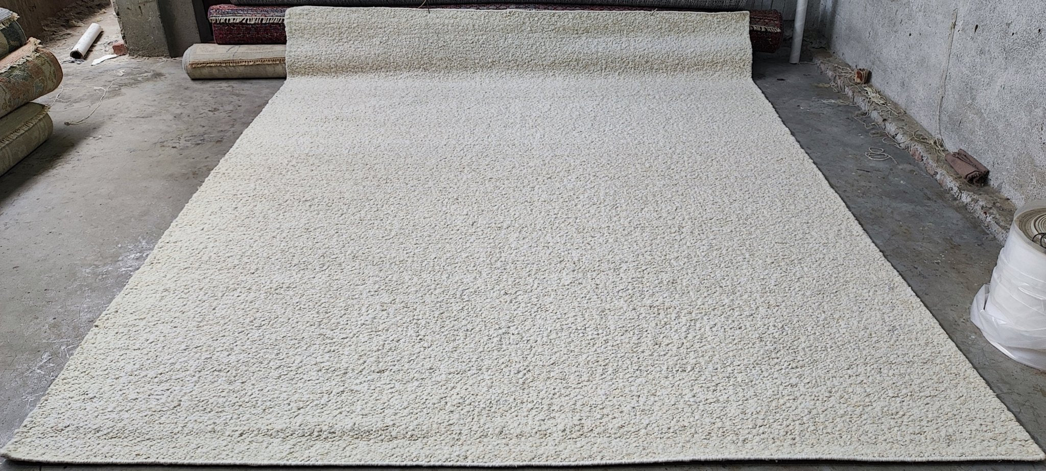 Marie's Handwoven Beige Hand Carded (Multiple Sizes) | Banana Manor Rug Factory Outlet