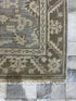 Marilyn Lange 4x6 Hand-Knotted Silver & Light Rust Turkish Oushak | Banana Manor Rug Factory Outlet