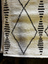 Martin Henderson Hand-Knotted Ivory and Brown Modern 8.6X9.6 | Banana Manor Rug Company