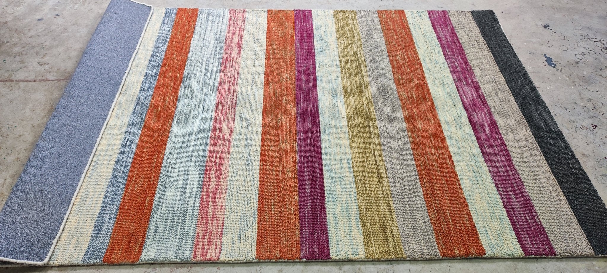 Martina 5x8 Hand-Tufted Wool Multi Stripe | Banana Manor Rug Factory Outlet