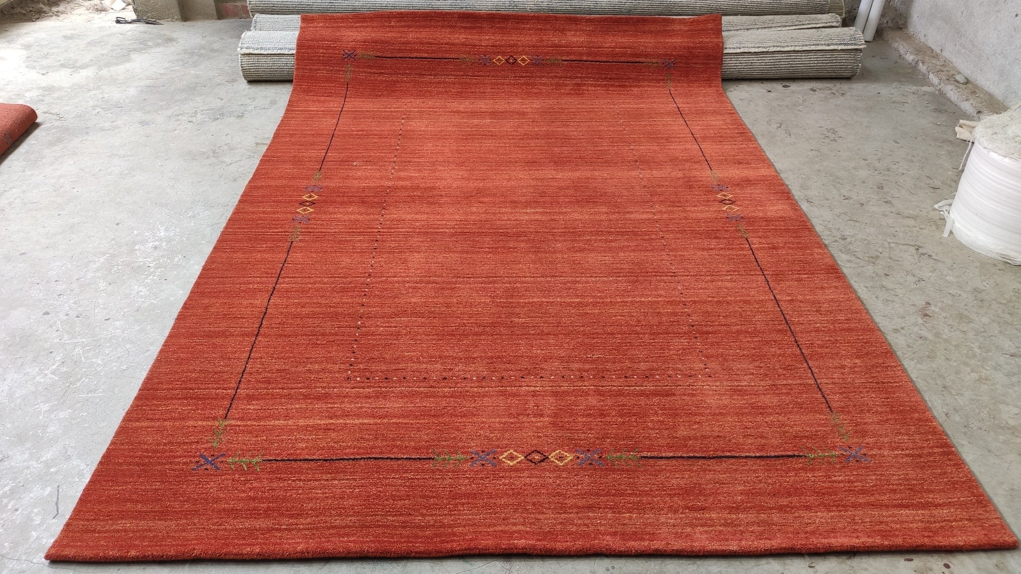 Mary Katherine 6x9 Dark Rust Handwoven Rug | Banana Manor Rug Company