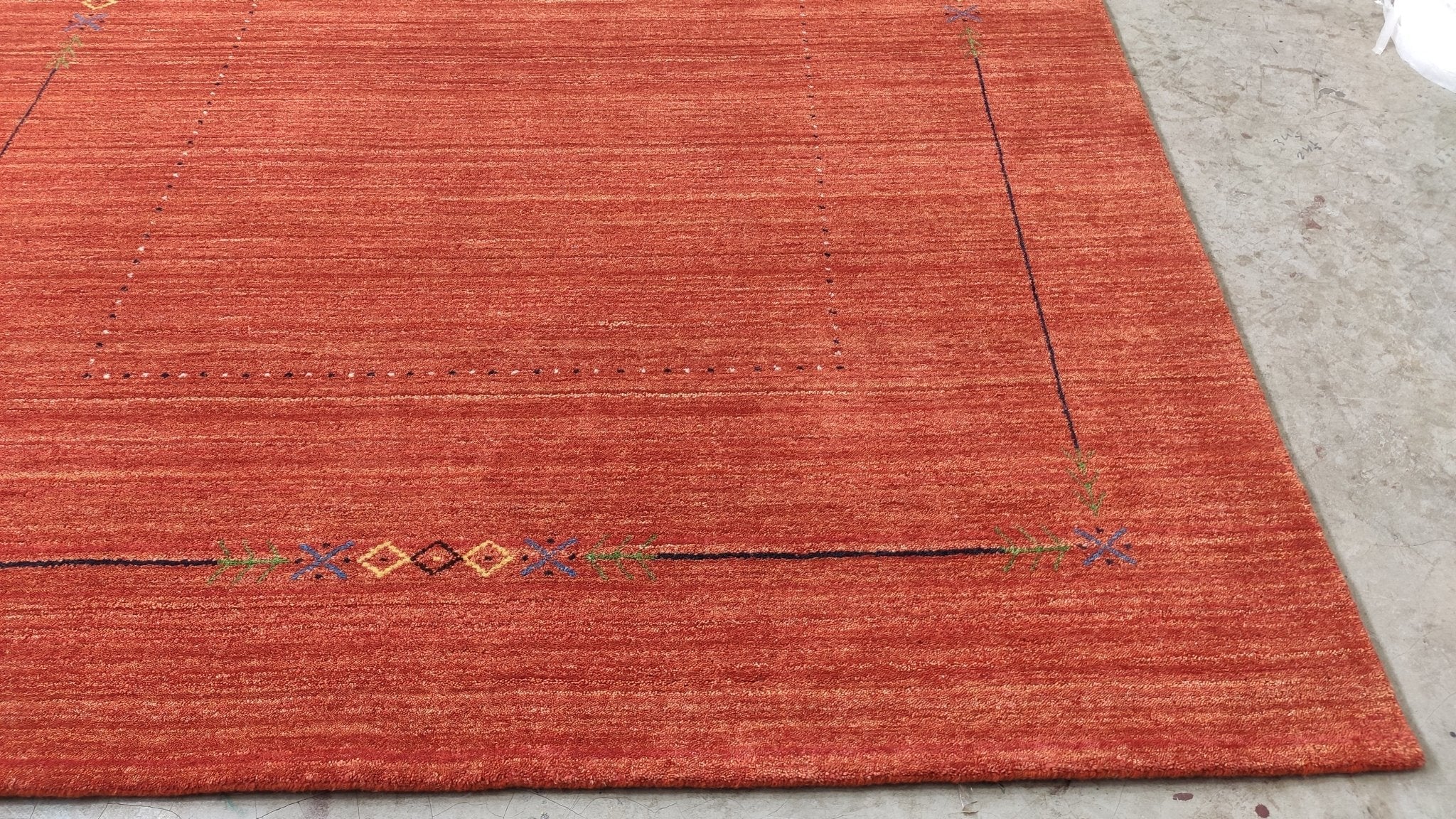 Mary Katherine 6x9 Dark Rust Handwoven Rug | Banana Manor Rug Company