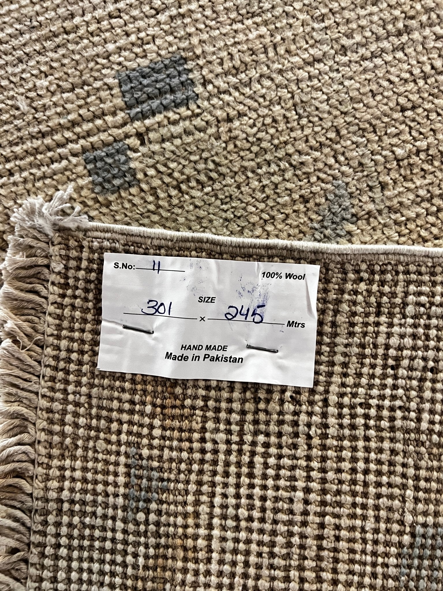 Maryam 8x9.8 Whitewashed Beige & Grey Afghani Oushak | Banana Manor Rug Factory Outlet