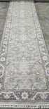 Mazur 2.6x7.9 Hand Knotted Grey & Silver Turkish Oushak | Banana Manor Rug Factory Outlet