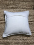 Medora Grey, Beige, and Silver Handwoven Pillow | Banana Manor Rug Company