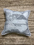 Medora Grey, Beige, and Silver Handwoven Pillow | Banana Manor Rug Company