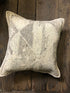 Medora Grey, Beige, and Silver Handwoven Pillow | Banana Manor Rug Company