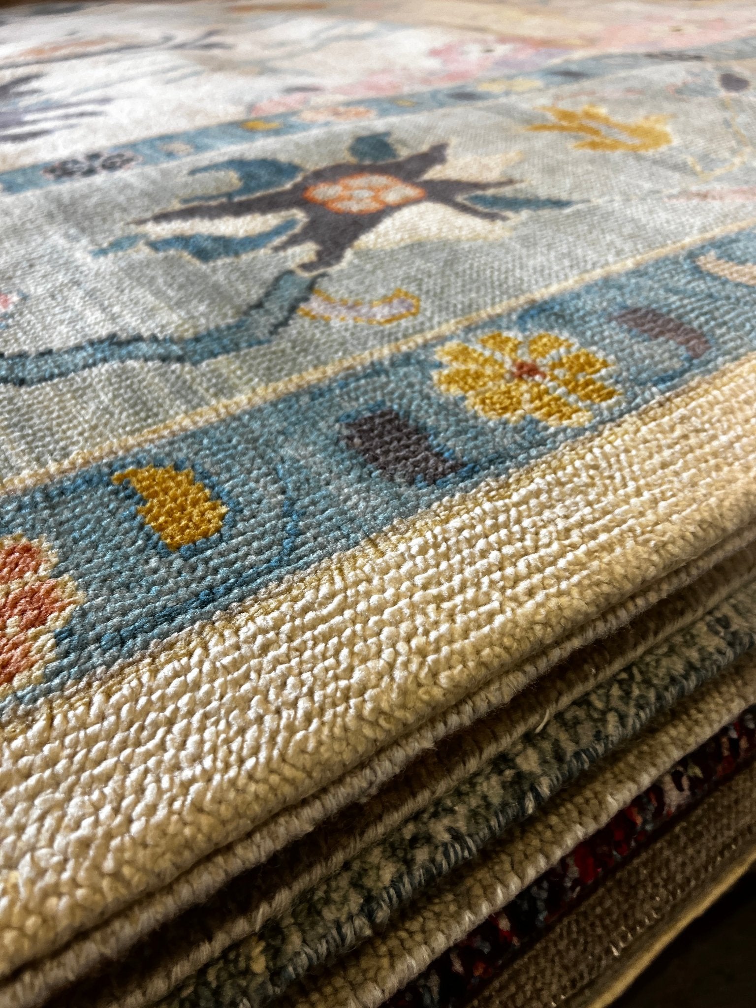 Meg White 10x14 Hand-Knotted Beige & Grey Turkish Oushak | Banana Manor Rug Factory Outlet