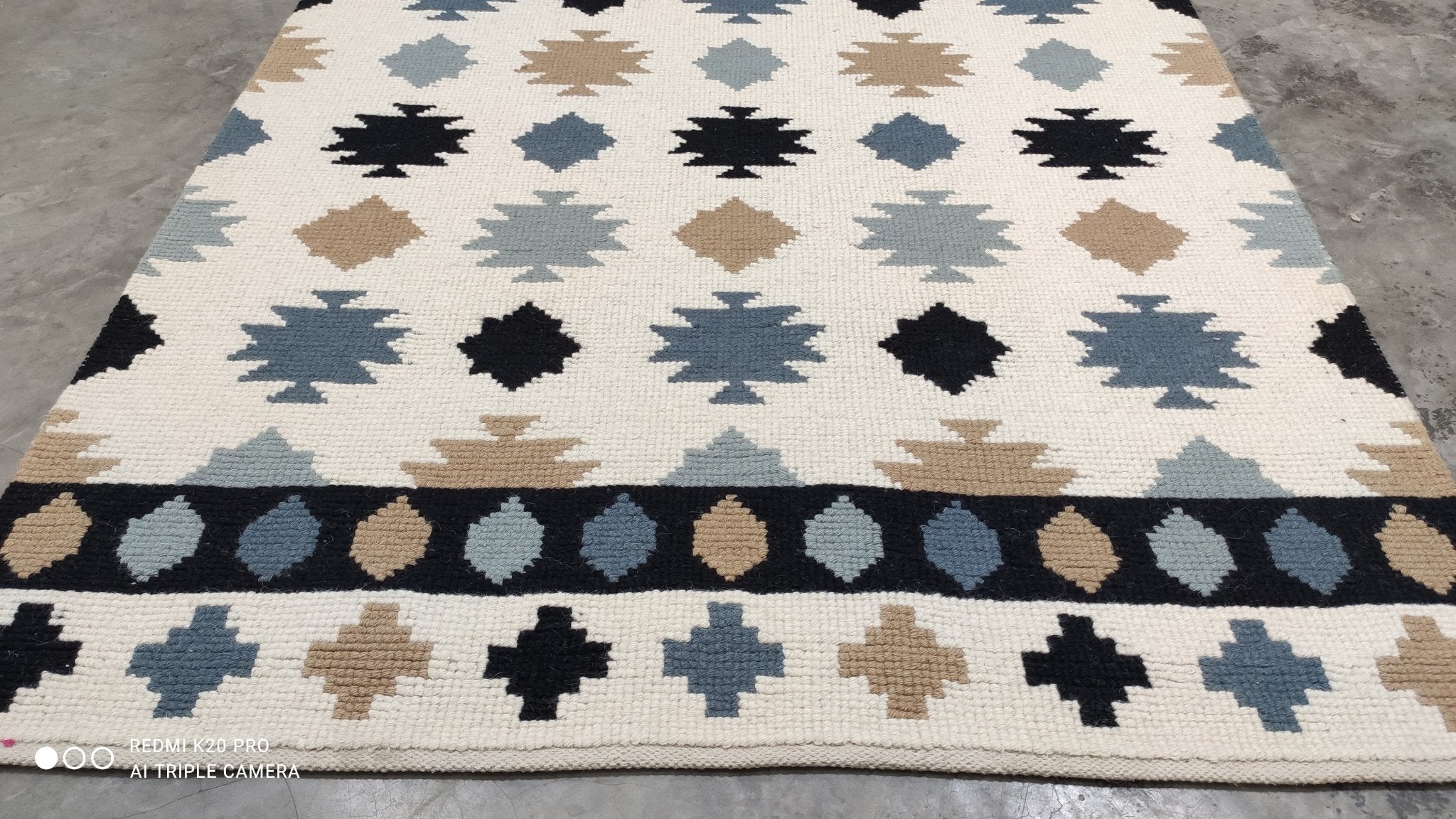 Mel Sharples Handwoven Durrie 5x8 | Banana Manor Rug Company