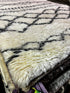 Michael Dorman 4x6 Hand-Knotted Ivory and Black Moroccan Style | Banana Manor Rug Factory Outlet