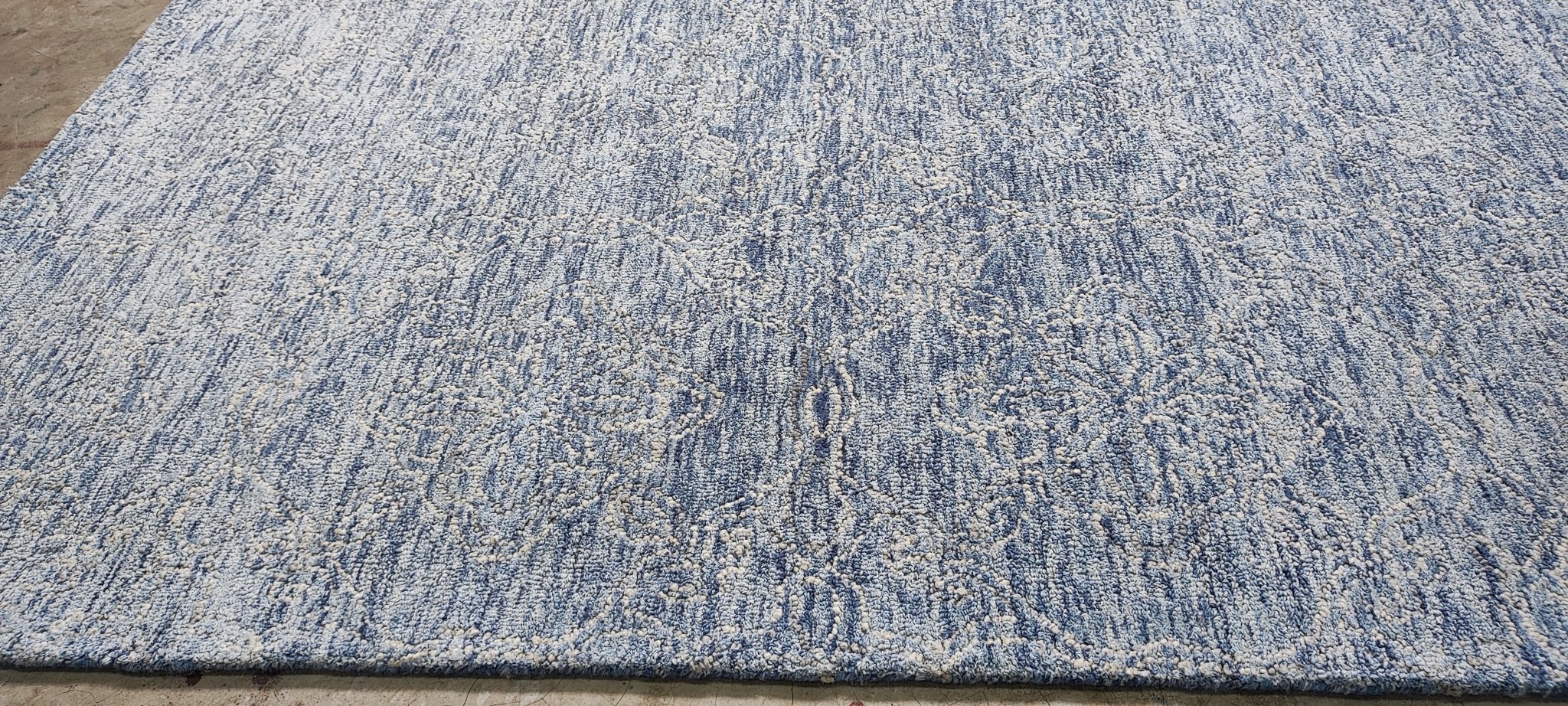 Michalopoulos 5x8 Hand-Tufted Blue Mix Erased | Banana Manor Rug Factory Outlet