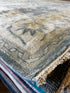 Michelle Phillips 9.3x11.9 Hand-Knotted Blue & Beige Oushak | Banana Manor Rug Factory Outlet