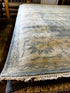 Michelle Phillips 9.3x11.9 Hand-Knotted Blue & Beige Oushak | Banana Manor Rug Factory Outlet