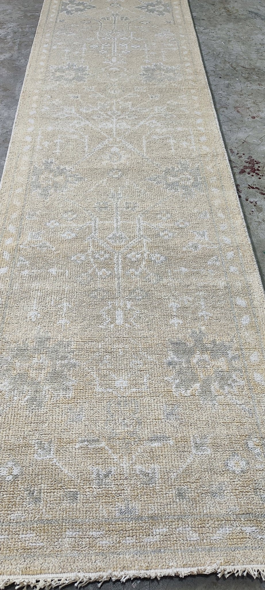 Midori 2.6x12.3 Hand Knotted Grey Oushak | Banana Manor Rug Factory Outlet