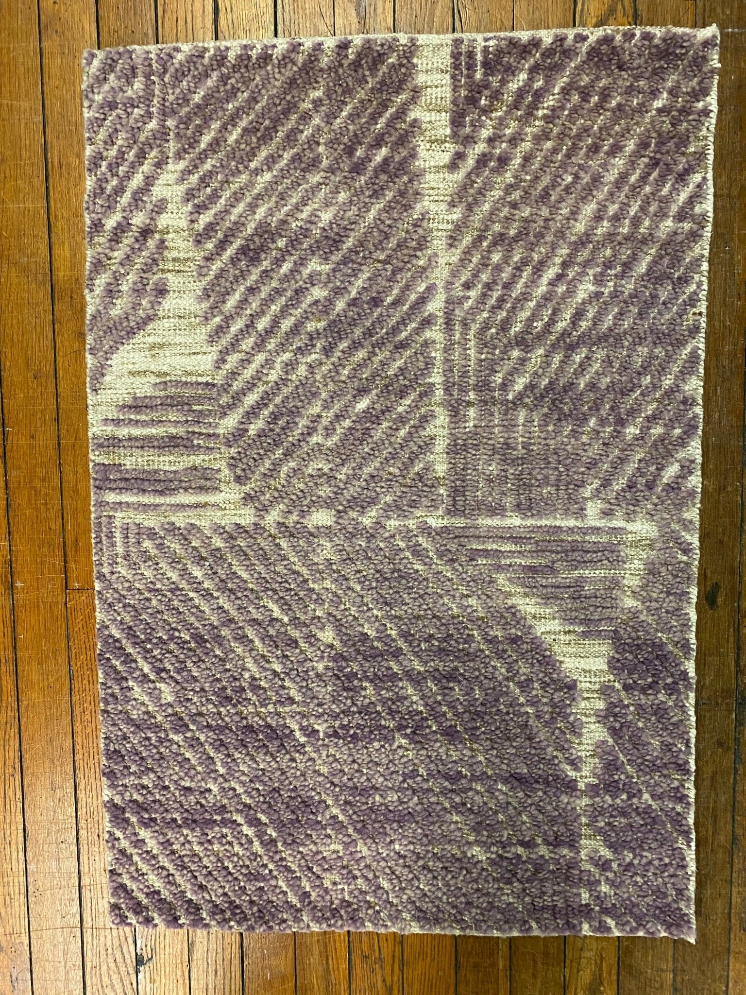 'Mike' Hand Knotted High Low Rug - Light Purple | Banana Manor Rug Factory Outlet