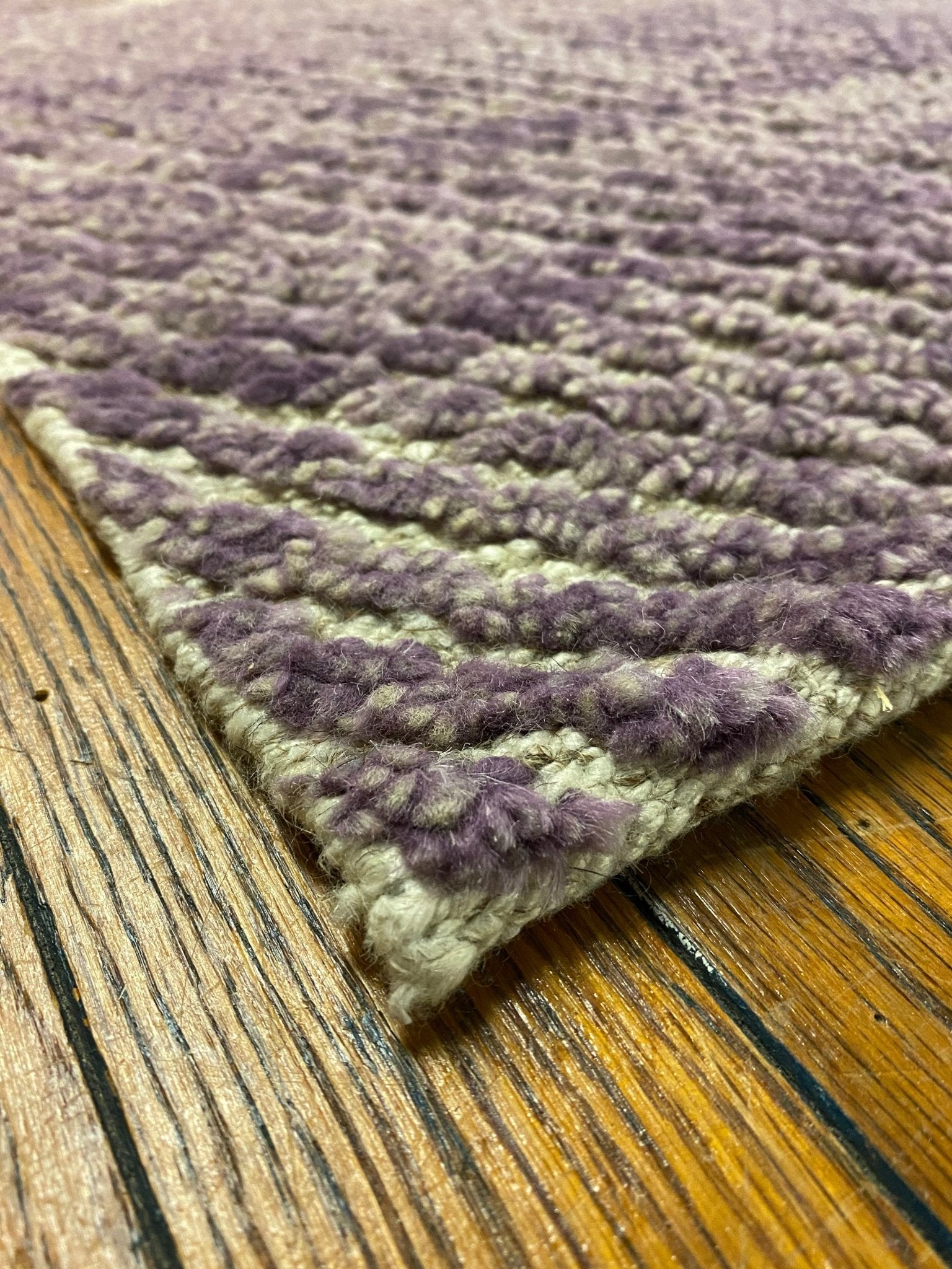 'Mike' Hand Knotted High Low Rug - Light Purple | Banana Manor Rug Factory Outlet