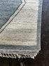 Millian 9.3x11.9 Hand-Knotted Light Blue & Beige Modern | Banana Manor Rug Factory Outlet