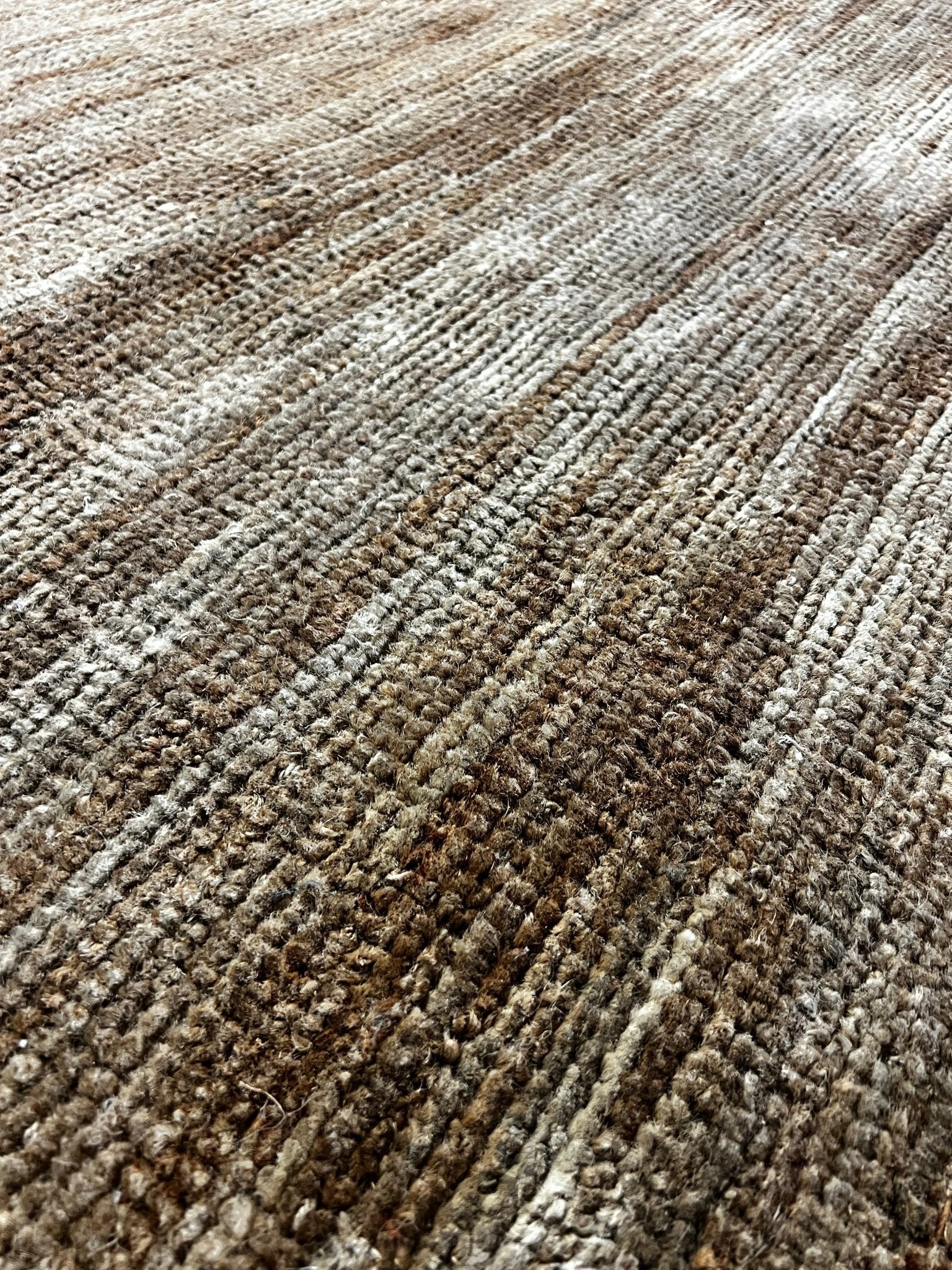 Millicent Gordon Woods 10.3x14 Natural Tip Sheared Jute Rug | Banana Manor Rug Factory Outlet