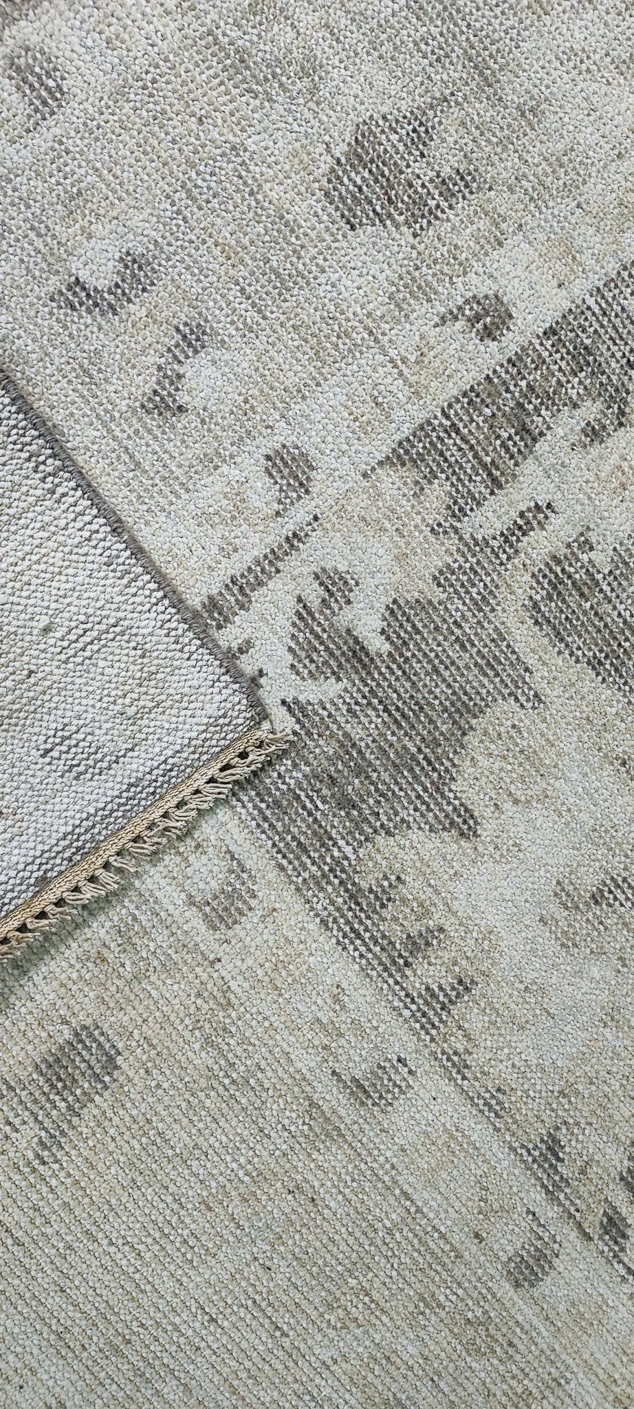 Missy 8x9.9 Hand Knotted Grey & Beige Oushak | Banana Manor Rug Factory Outlet