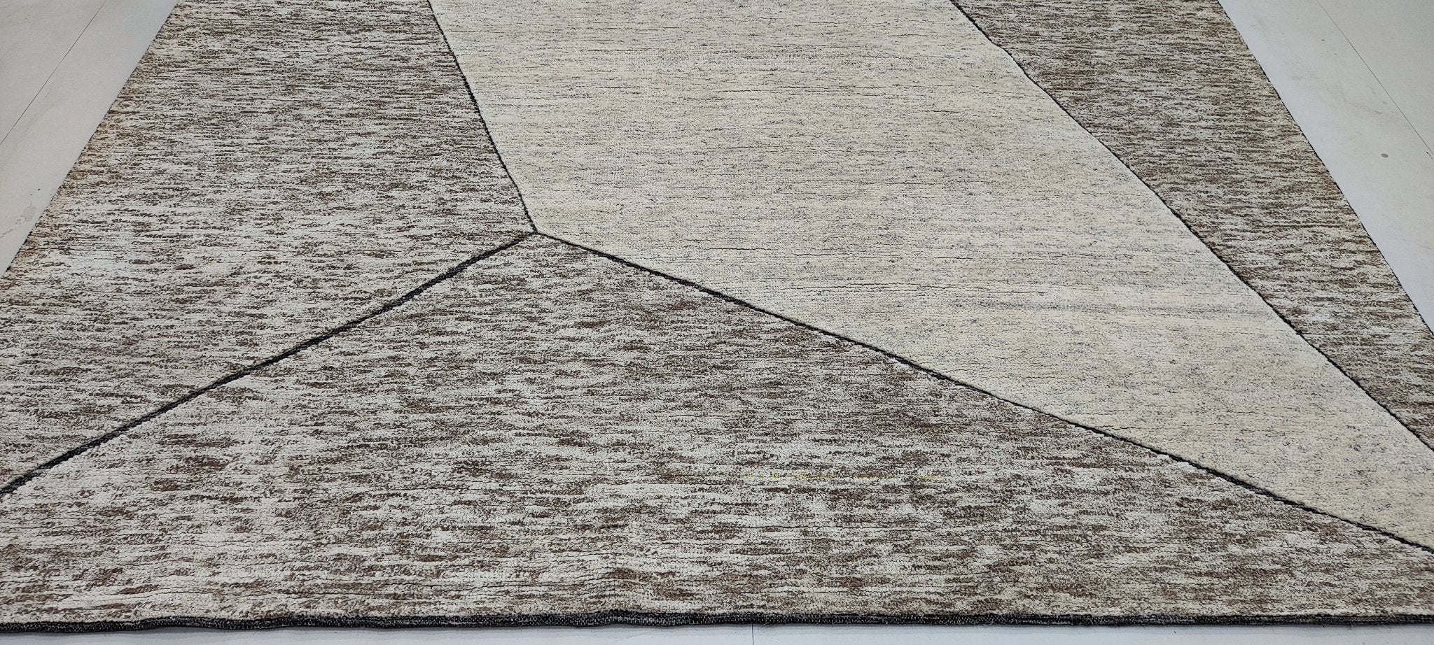 Mitch 8.3x10 Hand-Knotted Beige Modern | Banana Manor Rug Factory Outlet