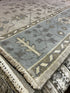 Molly Van Amburgh Grey and Silver Hand-Knotted Oushak Rug 4x4 | Banana Manor Rug Factory Outlet