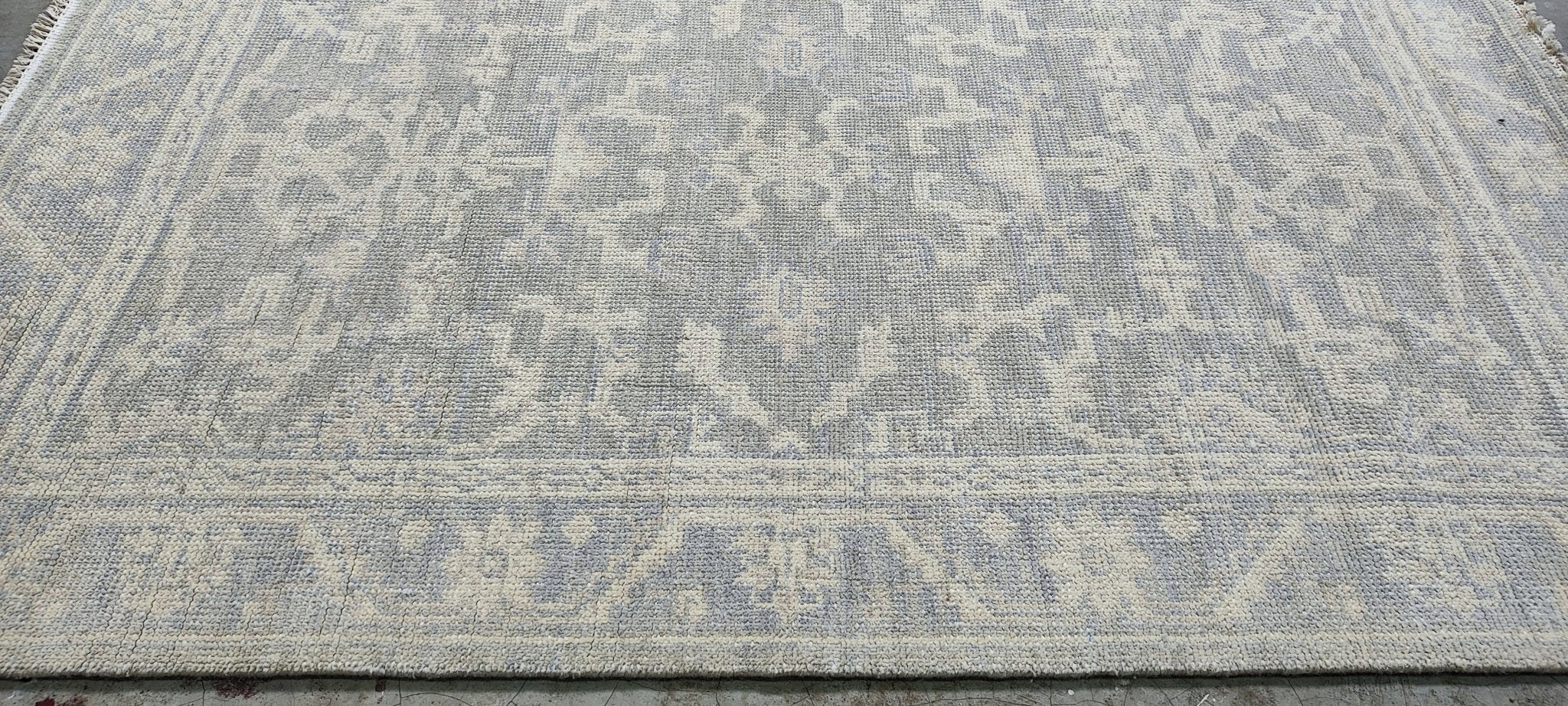 Monique St. Pierre 4x6 Hand Knotted Silver Turkish Oushak | Banana Manor Rug Factory Outlet