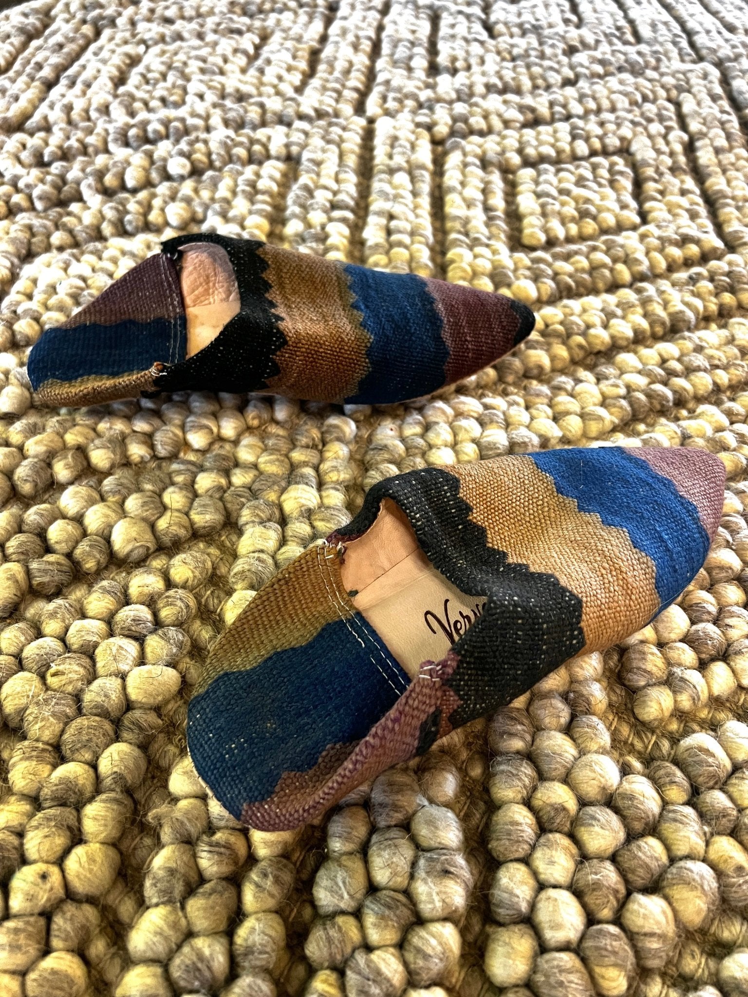 Moroccan Kilim Slippers-Medium | Banana Manor Rug Factory Outlet
