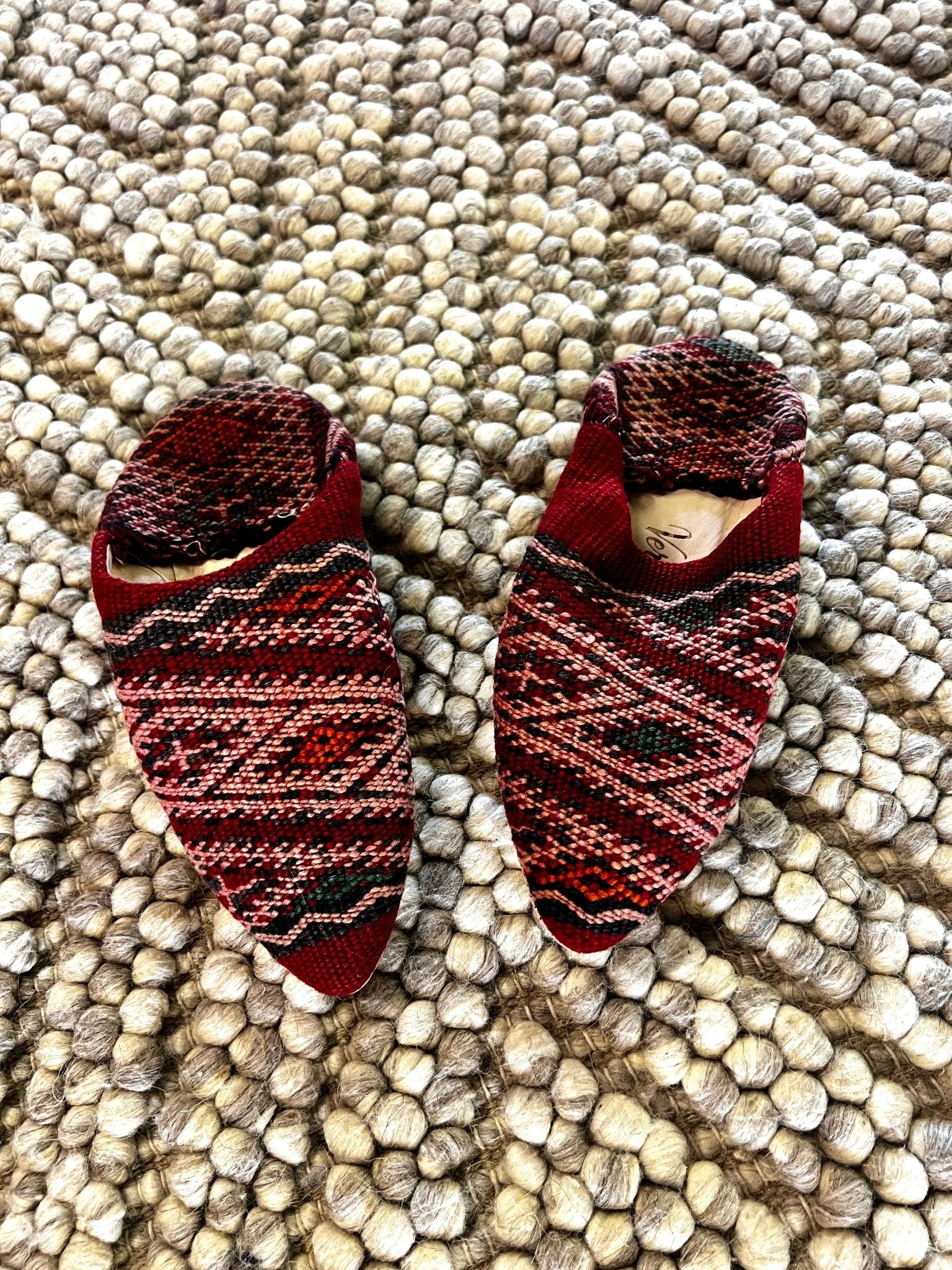 Moroccan Kilim Slippers-Small | Banana Manor Rug Factory Outlet