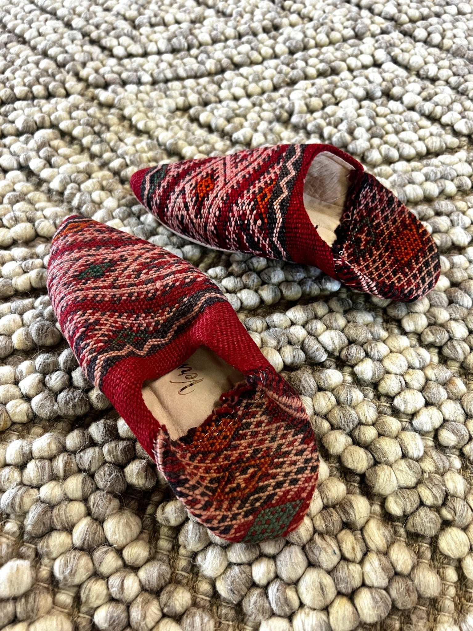 Moroccan Kilim Slippers-Small | Banana Manor Rug Factory Outlet