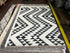 Morocco Melody Ivory and Black Handwoven Modern Moroccan Style Rug 5.3x7.6 | Banana Manor Rug Company