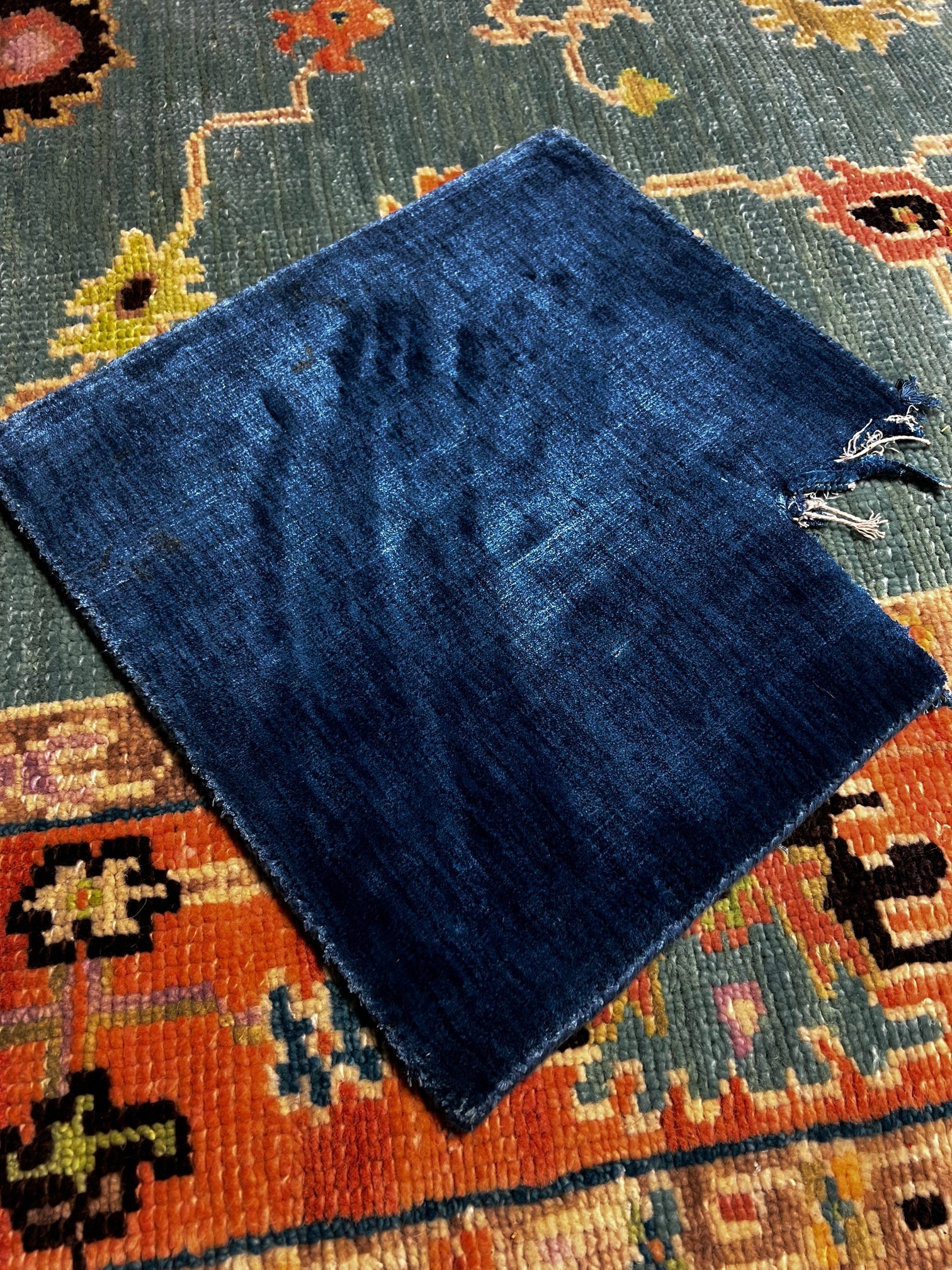 My Boy Blue! Loom Knotted Textured Viscose Rug | Banana Manor Rug Company