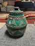 Nahla Moroccan Ceramic & Metal Container/Vase | Banana Manor Rug Company