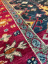 Nan Kempner 9.9x13.9 Blue and Red Hand-Knotted Oushak Rug | Banana Manor Rug Factory Outlet