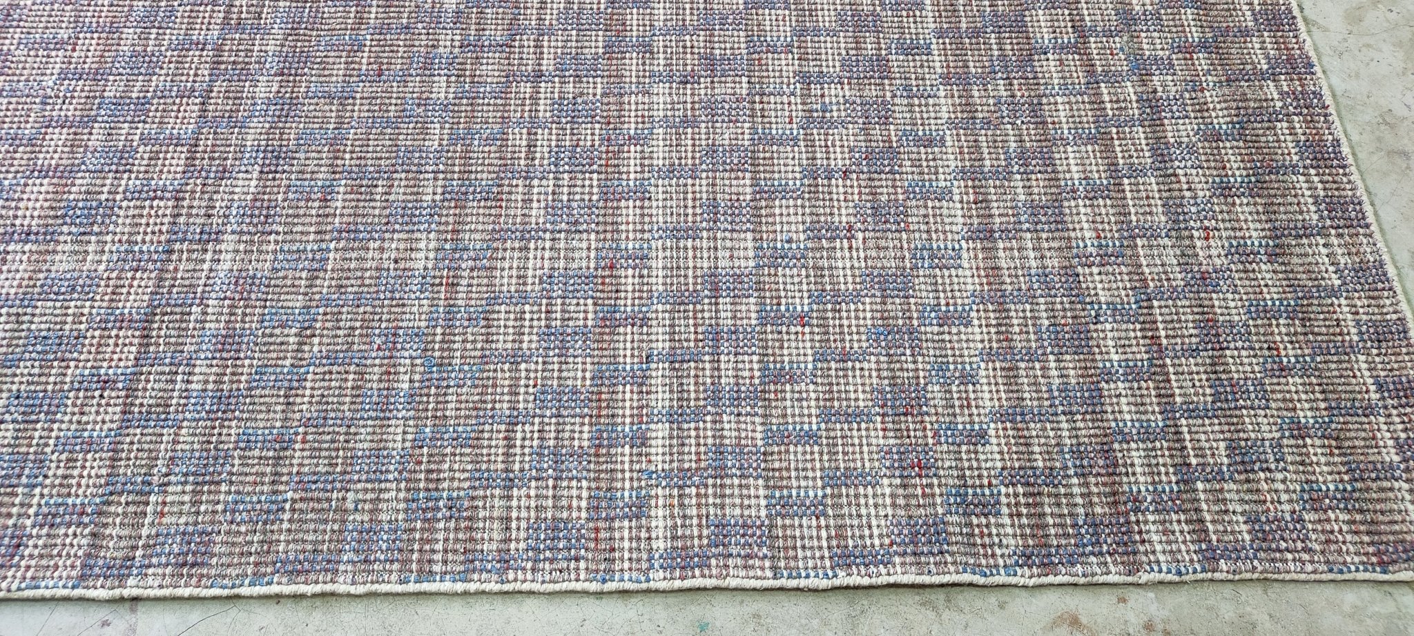 Nan Pierce 8x10 Handwoven Grass Wool Durrie | Banana Manor Rug Factory Outlet