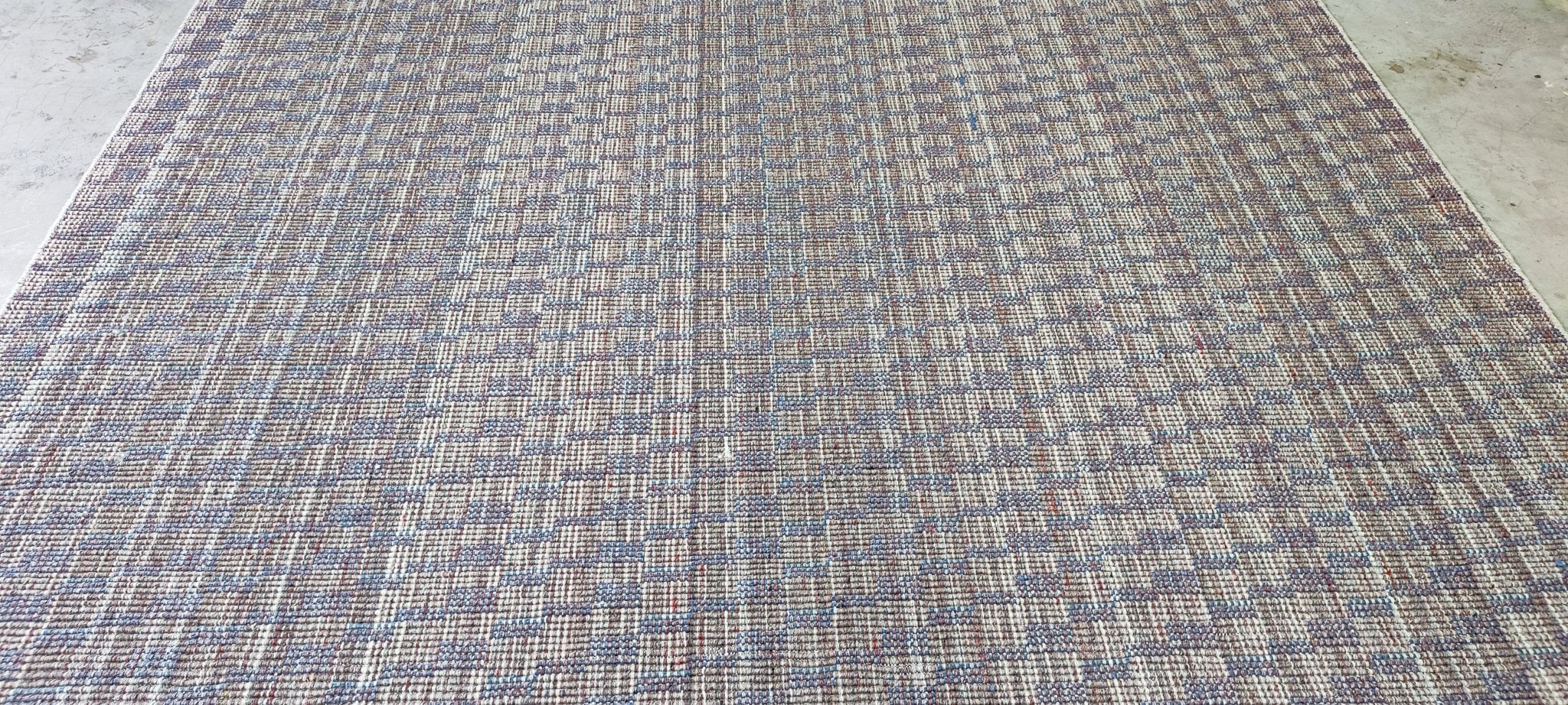 Nan Pierce 8x10 Handwoven Grass Wool Durrie | Banana Manor Rug Factory Outlet