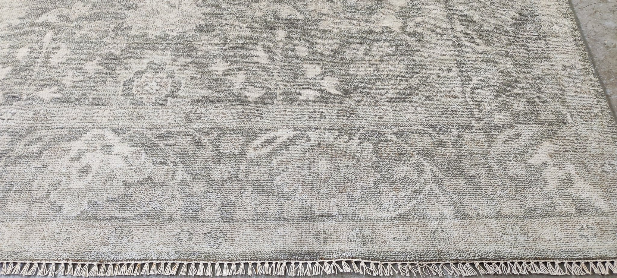 Natalia 8x10 Grey on Grey Oushak | Banana Manor Rug Factory Outlet