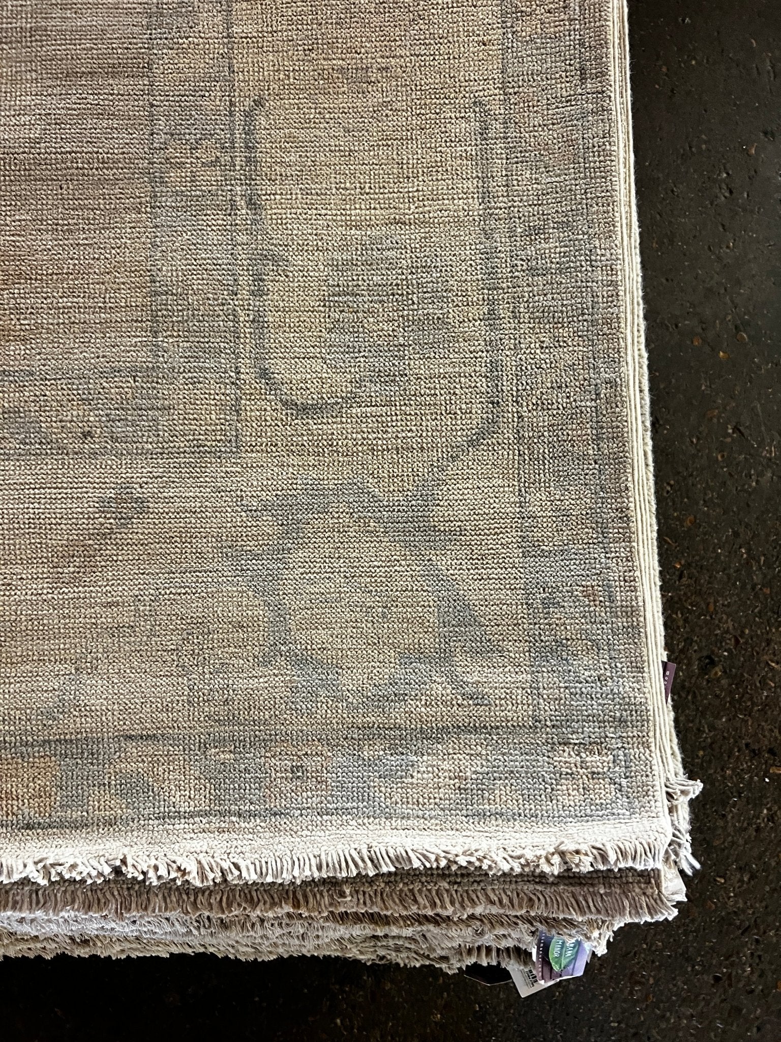 Neelo 8.1x9.9 Whitewashed Beige & Grey Afghani Oushak | Banana Manor Rug Factory Outlet