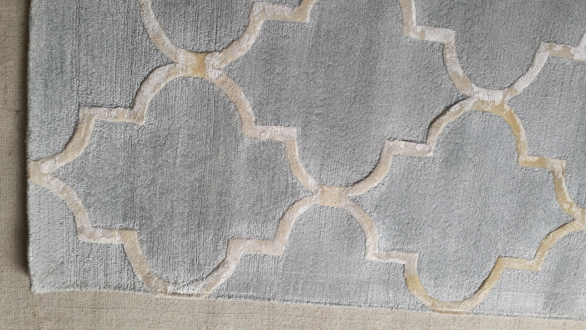 Neutral Ethnic Hand Tufted Arabesque Pattern Rug 5'x8' – Banana Manor ...