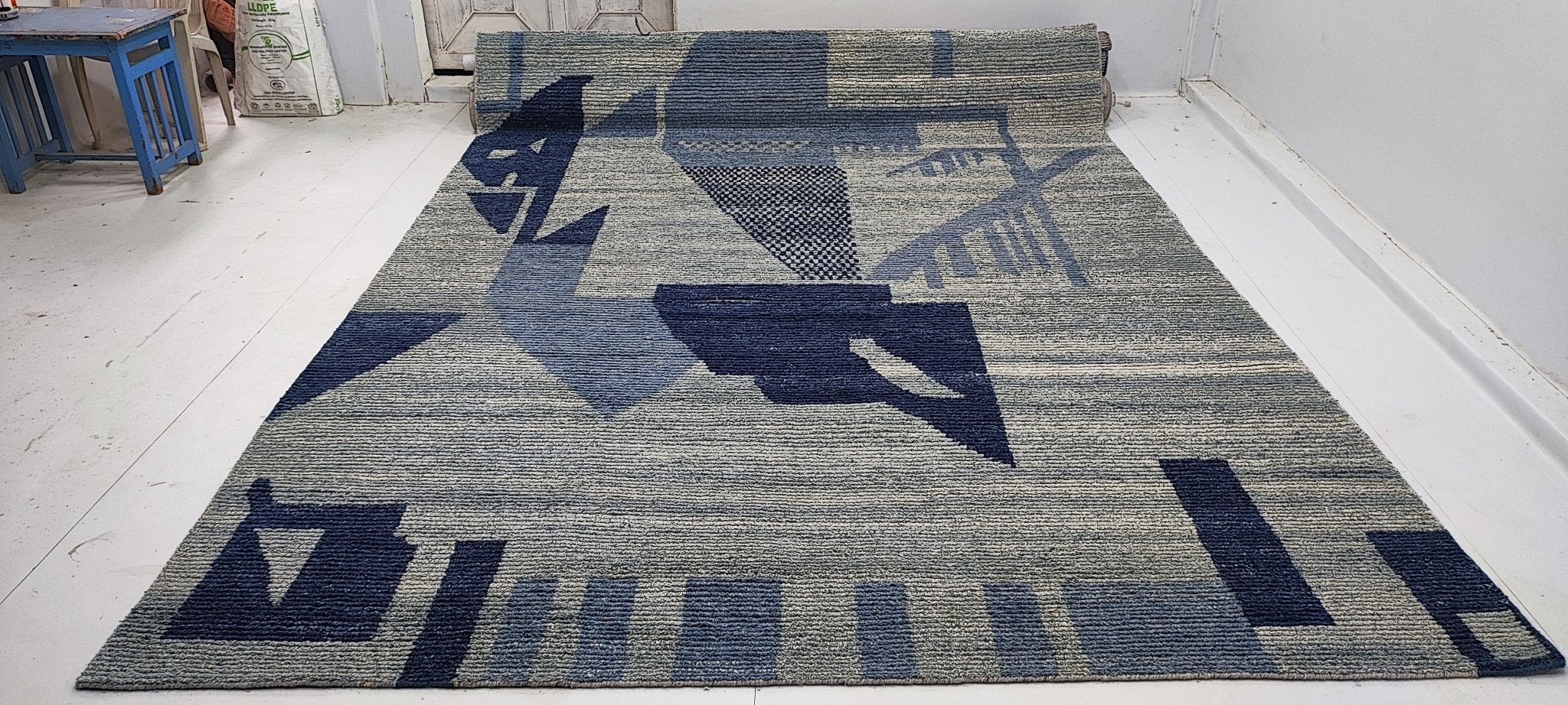 Nick Fallon 8.9x12 Hand-Knotted Grey Modern | Banana Manor Rug Factory Outlet