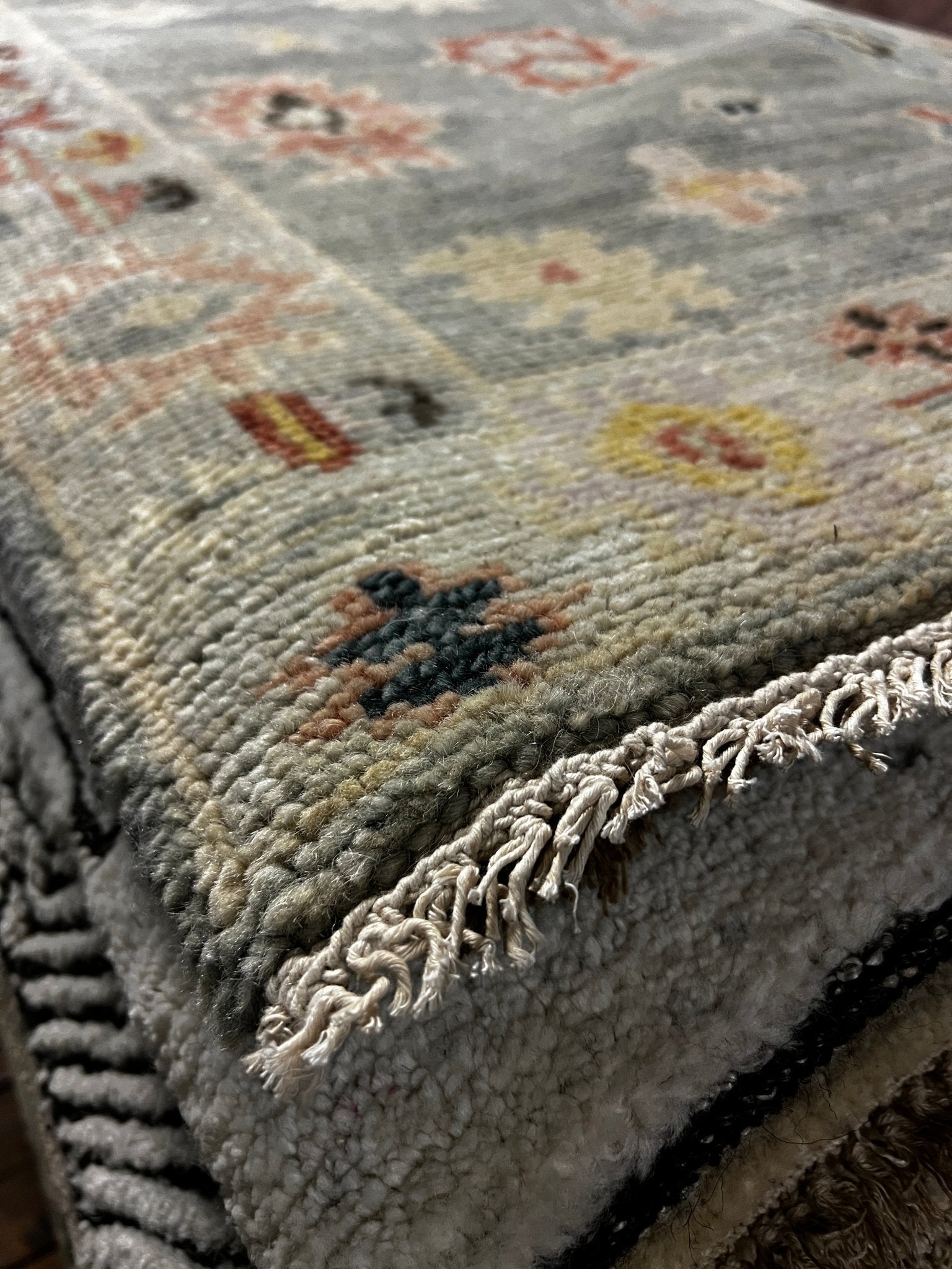 Nicola 2.9x20.6 Hand-Knotted Grey & Silver Turkish Oushak | Banana Manor Rug Factory Outlet