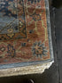 Nina 8x10.3 Blue and Rust Hand-Knotted Oushak Rug | Banana Manor Rug Factory Outlet