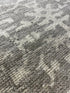 Nina Campbell Silver and Grey Hand-Knotted Oushak Runner 2.6x11.9 | Banana Manor Rug Company