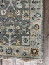 "Noa" Dark and Light Grey Hand-Knotted Oushak Sample 8x10 | Banana Manor Rug Company