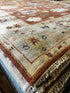 Noelle 9x12 Rust and Tan Turkish Knot Oushak Rug | Banana Manor Rug Factory Outlet