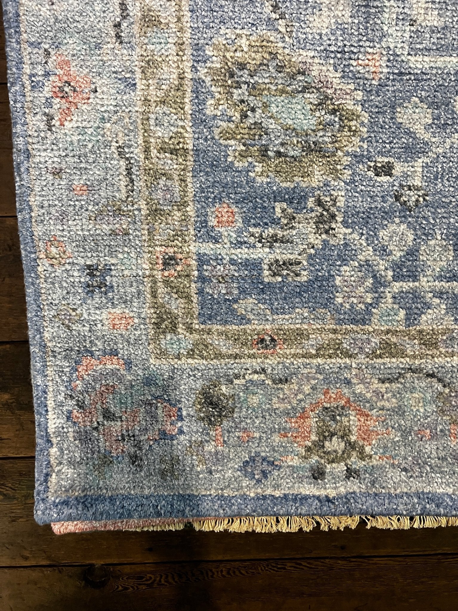 Nora 4x6 Light Blue Oushak | Banana Manor Rug Factory Outlet